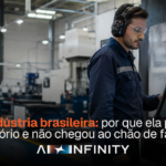 CAPA ARTIGO: IA na indústria brasileira: por que ela parou no escritório e não chegou ao chão de fábrica