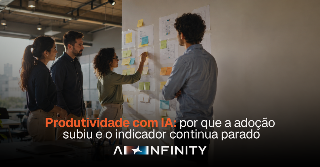 Capa artigo blog - Produtividade com IA: por que a adoção subiu e o indicador continua parado